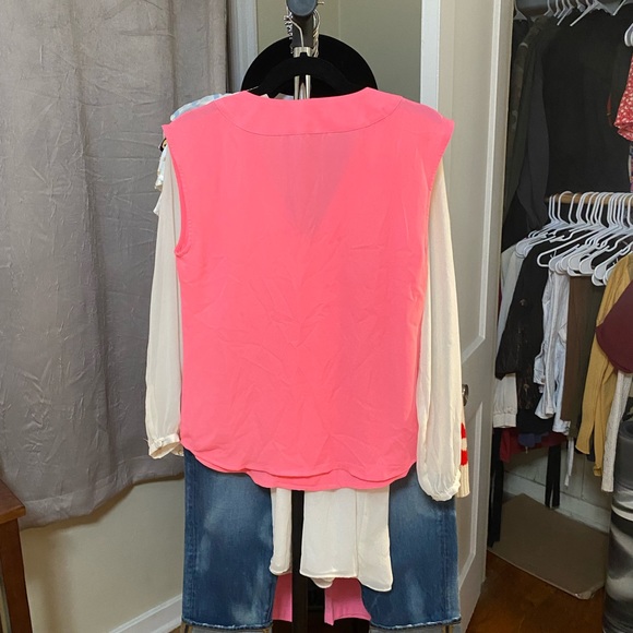 J Crew Sleeveless V-Neck Blouse - Picture 3 of 5